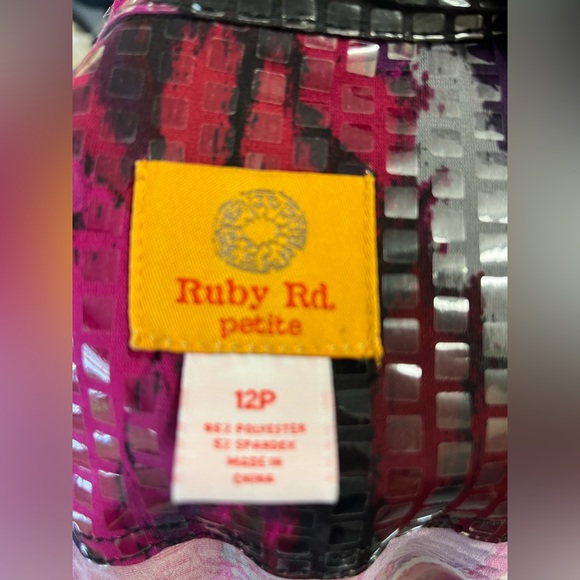 Ruby Rd 12P magenta & multi color - Picture 5 of 5